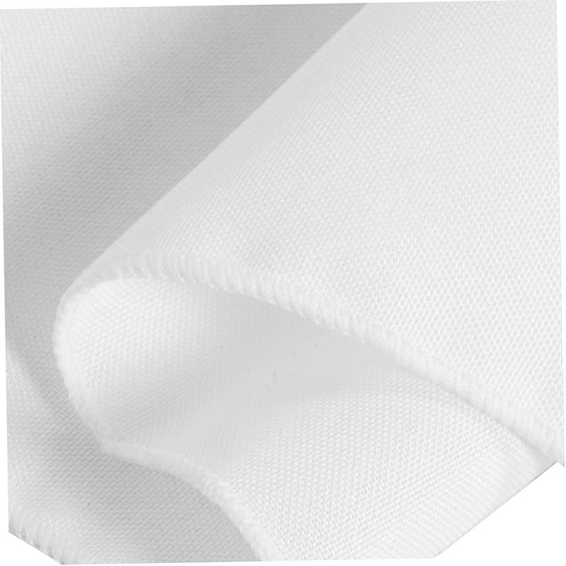 مناديل عشاء بيضاء من البوليستر مقاس 17 × 17 بوصة بحواف مهدبة قابلة للغسيل مجموعة من 4 لحفلات الزفاف وأعياد الميلاد والولائم والديكور - Image 4