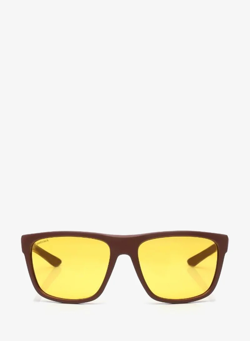 فاستراك Polarized Sunglasses Brown Frame Yellow Mirror Lens 60mm  - P543YL3PV