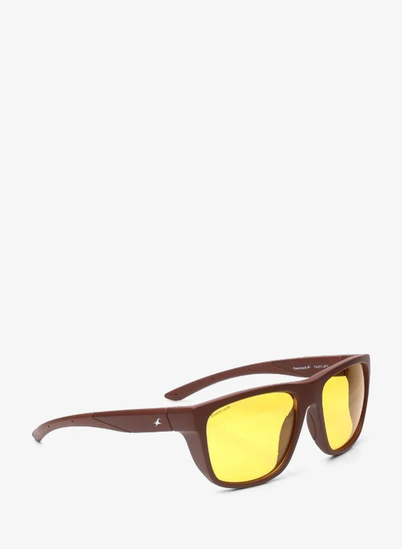 فاستراك Polarized Sunglasses Brown Frame Yellow Mirror Lens 60mm  - P543YL3PV