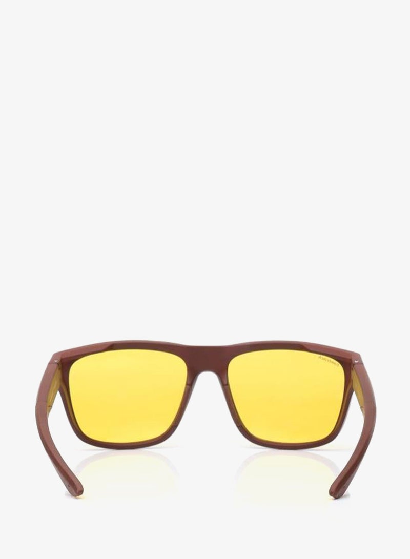 fastrack Polarized Sunglasses Brown Frame Yellow Mirror Lens 60mm  - P543YL3PV - Image 4