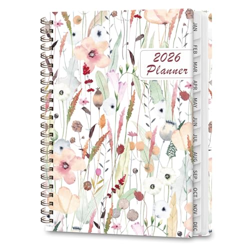 VALOME 2026 Planner, Weekly and Monthly Calendar Academic Planner, Jan 2026 - Dec 2026, Planning Agenda Book for Desk Accessories and School Supplies - A5 (6.3'' x 8.5'') - Image 1