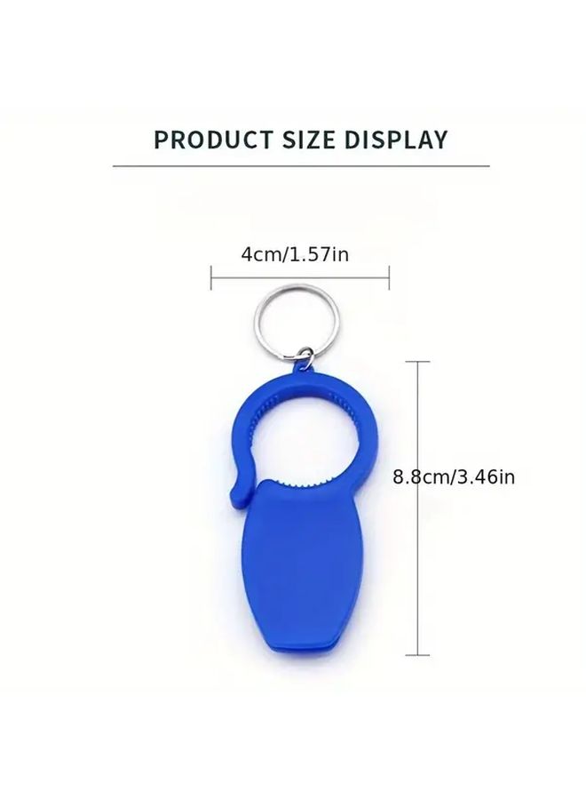Black Portable 3 In 1 Bottle Opener Keychain For Beer And Water Bottles Ergonomic Design - Image 3