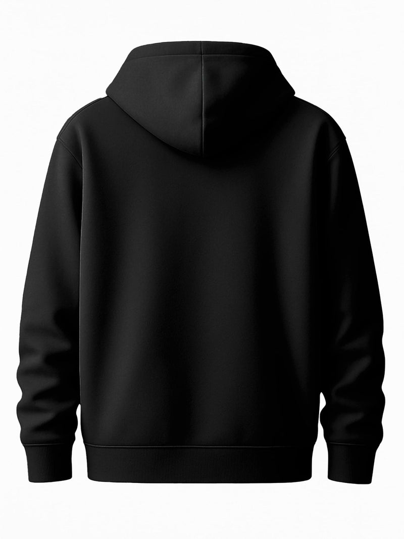 ENCIGER Mens Full Zip Hooded Sweatshirt – Premium Fleece Black Hoodie with Front Pockets | Casual & Athletic Wear Black, S - Image 5