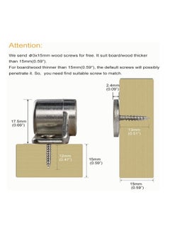 Y&D SYOSI 4 Pack Magnetic Cabinet Door Catch with Magnets for Latch Closer, Kitchen Closet Closing Silver  - Image 4