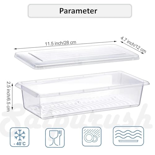 Satpurush Fridge Storage Containers Set of 4 | BPA Free Plastic Food Boxes with Lid | Stackable Refrigerator Organizer for Vegetables, Fruits & Meal Prep - Image 3