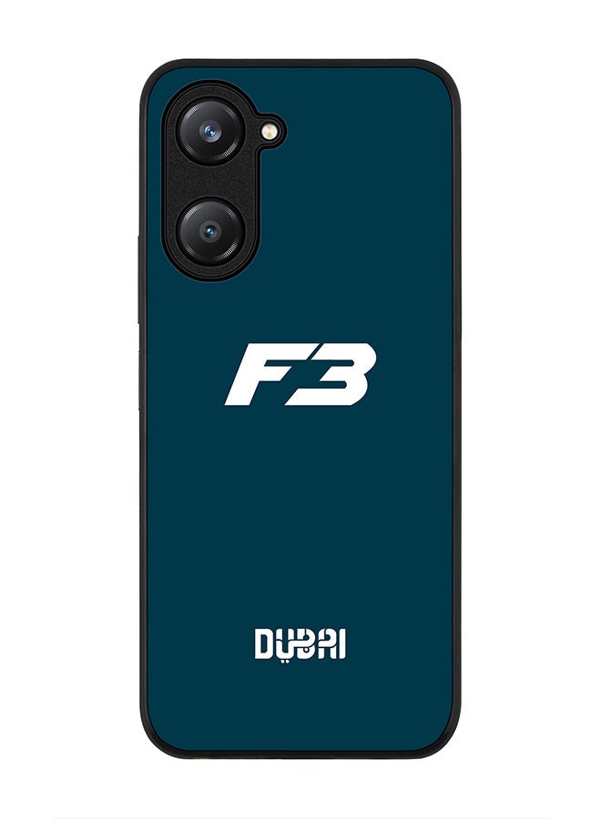 Stylizedd Rugged Black edge case for Vivo Y28s 5G / Vivo Y18 4G /Vivo Y03 4G, Slim fit Soft Case Flexible Anti Drop TPU Gel Thin Cover -  Faz3 Dubai Blue - Image 1