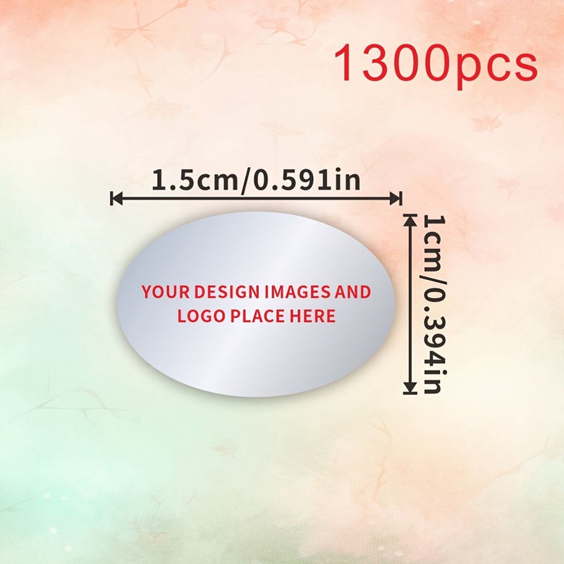 Custom Oval Label Stickers 0.59*0.39inch matt silver oval 660pcs Adhesive Sheets For Brand Identification Model Number Serial Code Certification Mark Technical Specification Product Component Accessory Marking - Image 3