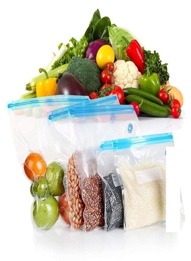 KERFORA 3 Pcs Vacuum Sealer Zipper Bags, BPA-Free Reusable Sous Vide Bags with Air Valve, Double Layer Resalable Food Storage Bags (Bags 26 * 34(Pack of 3)) - Image 3