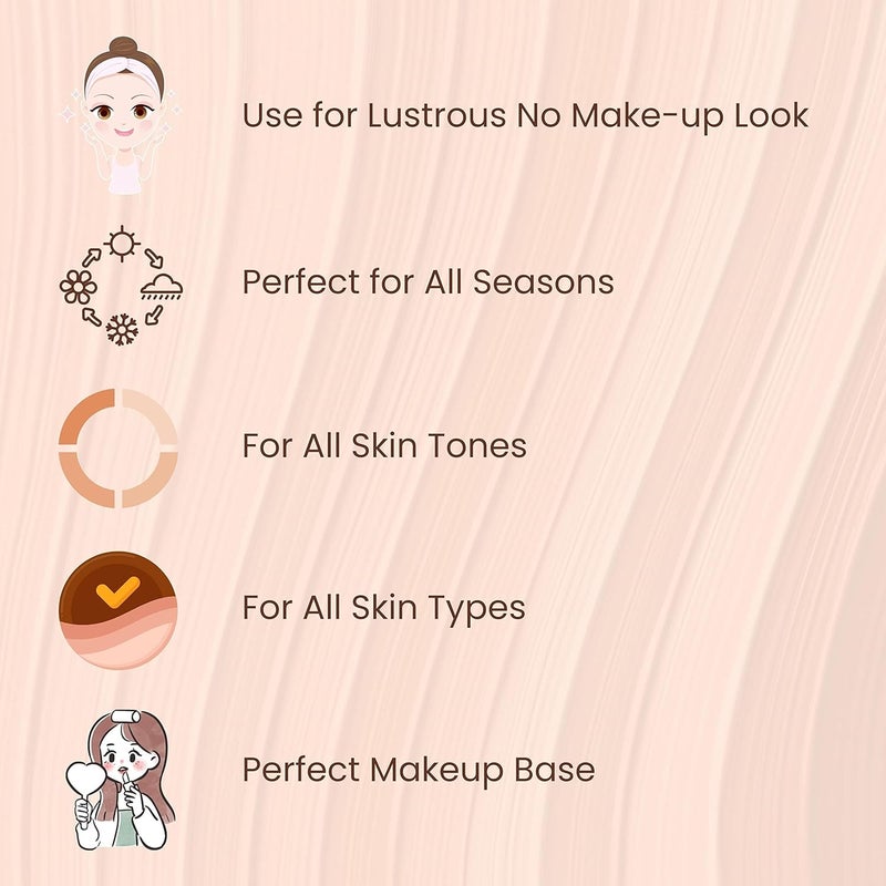 Barva Perfect Glow Creme Long Lasting 10 ml Lightweight BB Cream Foundation Combo Pack Beige - Image 4