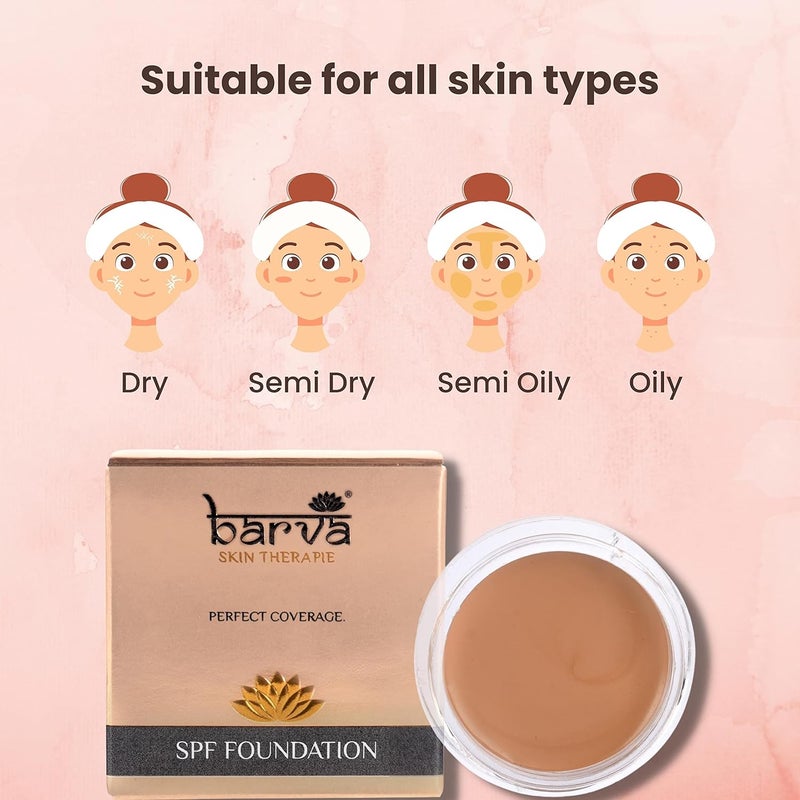 Barva Perfect Glow Creme Long Lasting 10 ml Lightweight BB Cream Foundation Combo Pack Beige - Image 5