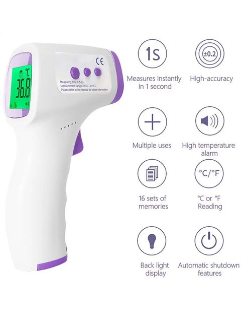 Multifunctional Digital Infrared Thermometer – Contactless, Fast & Accurate Temperature Measurement for Baby & Adults