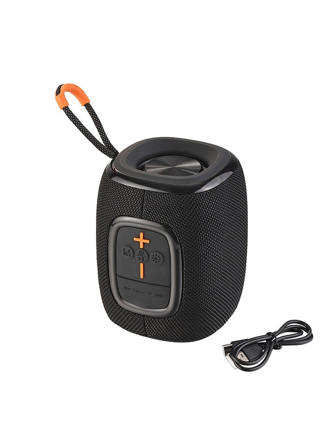 LAWAZIM Waterproof Bluetooth Speaker - 7W Black Color With LED Light - Portable Wireless Speaker with Deep Bass, TF/USB/FM/Bluetooth Playback, and USB-C Charging - for Outdoor, Travel, and Indoor Use - Image 2