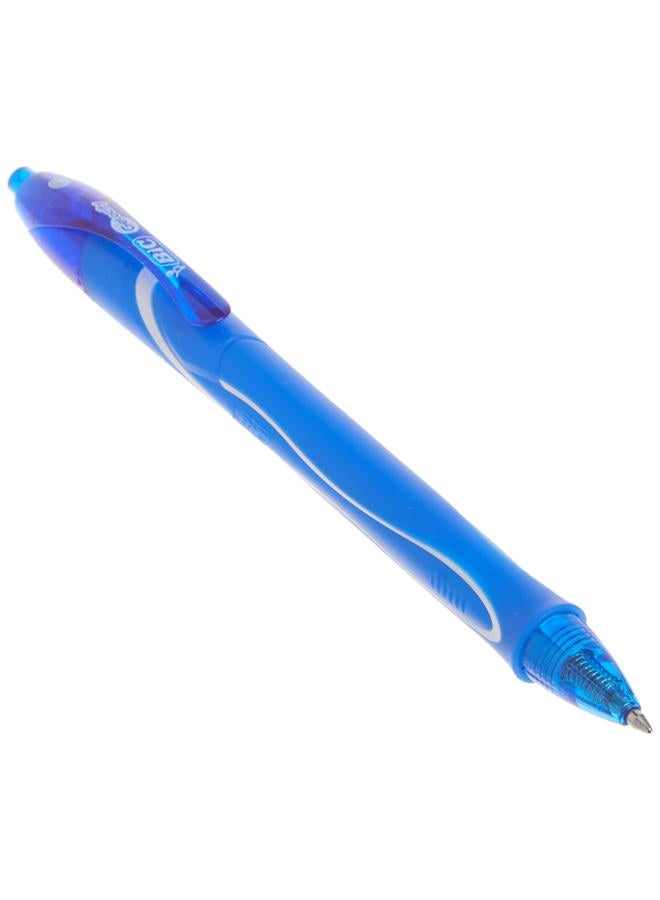Bic Gelocity Quick Dry Blue Gel Pens, Medium Point (0.7mm), 12-Count Pack, Retractable Gel Pens With Comfortable Full Grip - Image 4