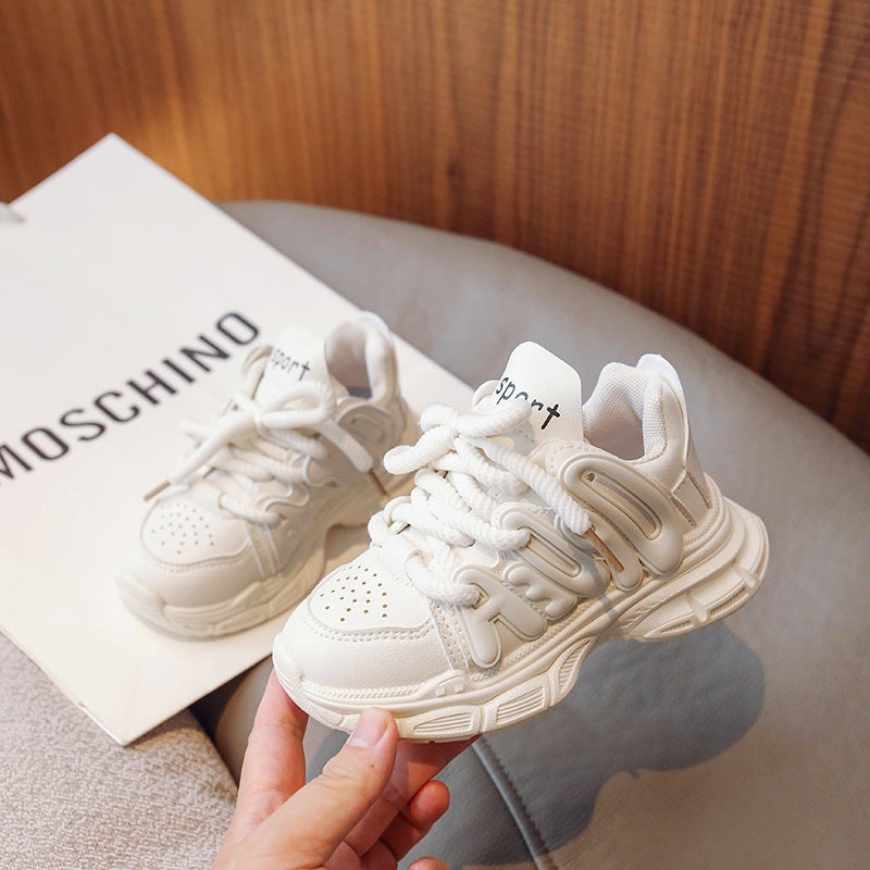 Children'S Old Shoes Joker Casual Casual 2023 Autumn New Korean Version Of Stitching Boys Fashion Girls Children'S Shoes - Image 4