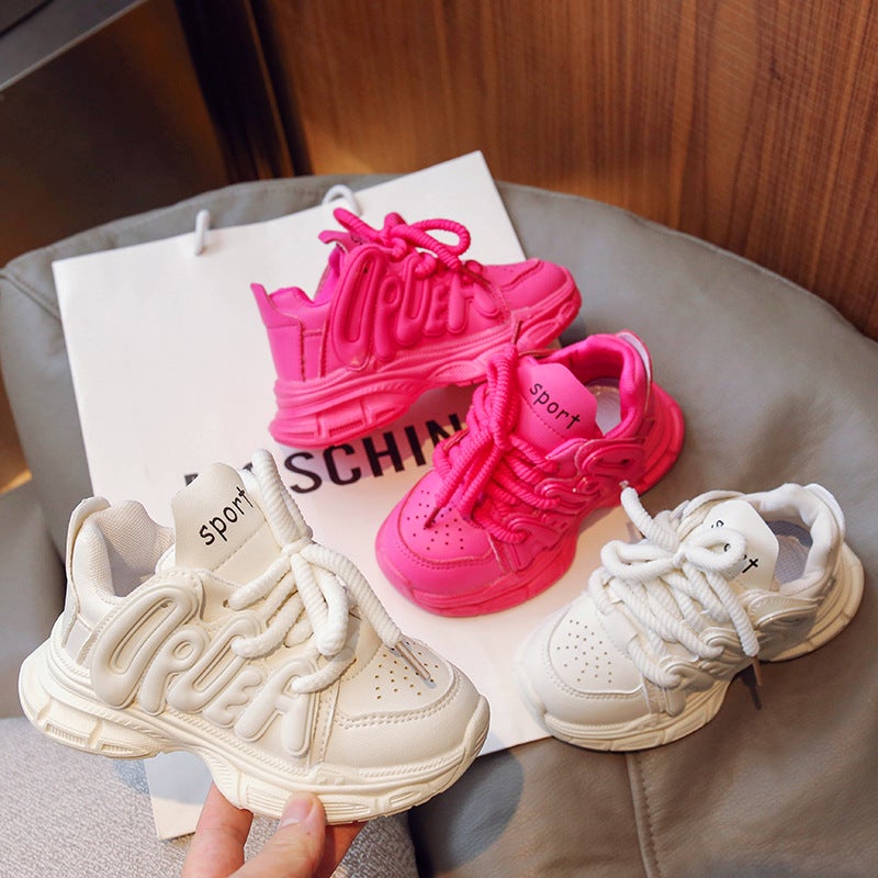 Children'S Old Shoes Joker Casual Casual 2023 Autumn New Korean Version Of Stitching Boys Fashion Girls Children'S Shoes - Image 5