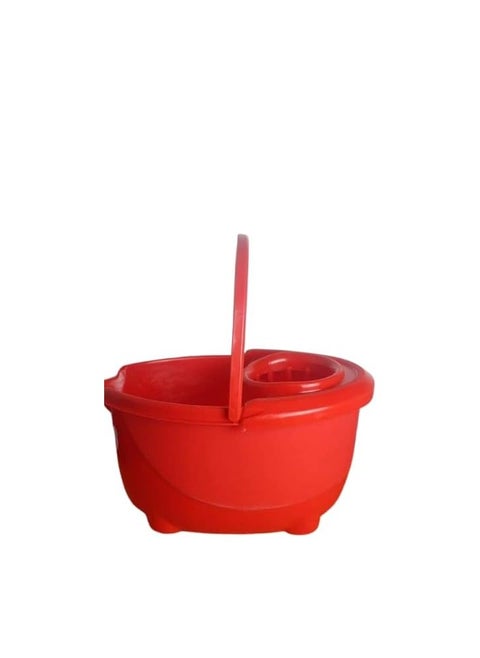 Floor Squeezer Bucket - Practical and Efficient Design for Easy Floor Cleaning RH (Red)