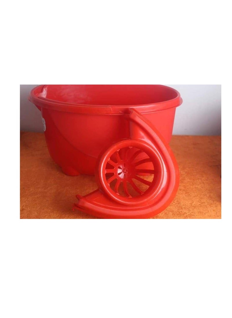 Generic - Floor Squeezer Bucket - Practical and Efficient Design for Easy Floor Cleaning RH (Red) - Image 1