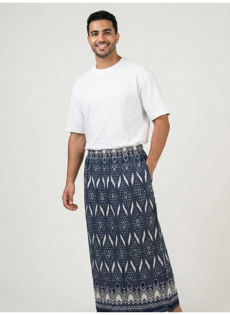 بهنس وزرة مطاط مع جيب جانبي للرجل وزرة صيفي مريحة جدا وباردة للرجال وزار رجالي معوز صارون فوطة رجال صاروم اسباعية رجالية مناسب للمنزل والنوم وللرياضيين اوقات الصلاة - Image 1