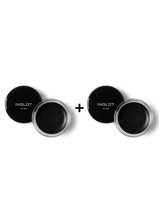 Inglot AMC Eyeliner Gel 77 Black - 2 Pieces - Image 1
