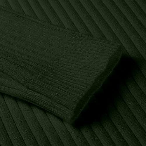 NORTHWIND Men's High Turtle Neck Cotton Slim Fit T-Shirt (N Olive, Small) - Image 5