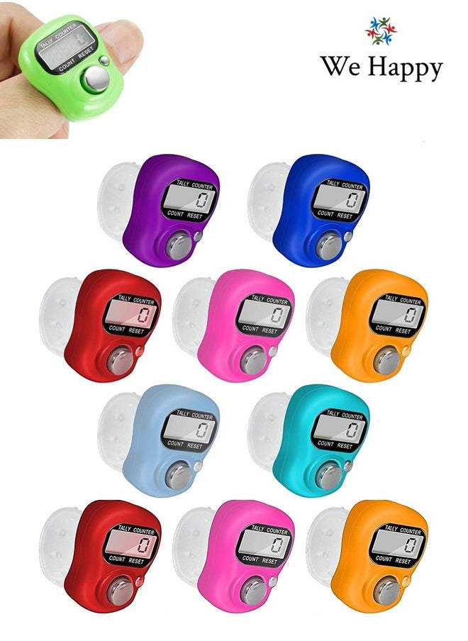 We Happy - 10 Pieces Digital Tasbih Tally Counter, Prayer Counting Tool for Ramadan, Comes in Assorted Colors - Image 1