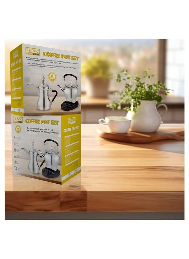 دينكس Dx2066 - طقم إبريق قهوة وشاي كهربائي - Image 3