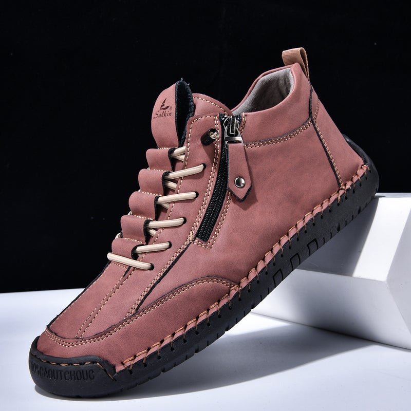 2025 Autumn/Winter New Men'S Martin Boots Mid-Low Casual Ankle Boots Unisex Versatile Side Zipper Women'S Shoes - Image 5