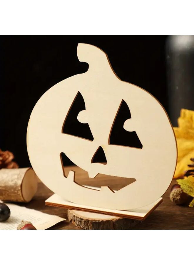 Model A Halloween Pumpkin Wooden Decoration Indoor Collectible Figurine For Party Home Decor - Image 3