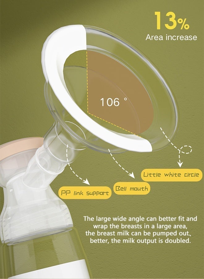 Yaqeen Electric wearable, Hands-free, Automatic Dual-sided Smart Breast Pump  Painless Breast Pumping, Combining Biomimetic Technology And Ergonomic Design Equipped With 4 Core Modes And 9 Intensity Levels, And Includes 10 Milk Storage Bags - Image 5