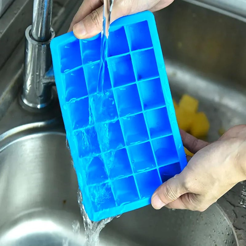kaqer 1Pc Silicone Ice Cube Trays for Freezer 510ml Clear Iced Tea and Glasses for Drinking Cocktail Juice Milkshake 6Pc Pack of 7 - Image 3