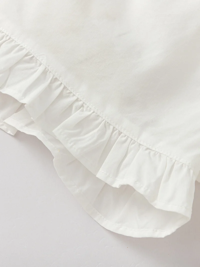 Balabala Baby Girl Woven short sleeve suit