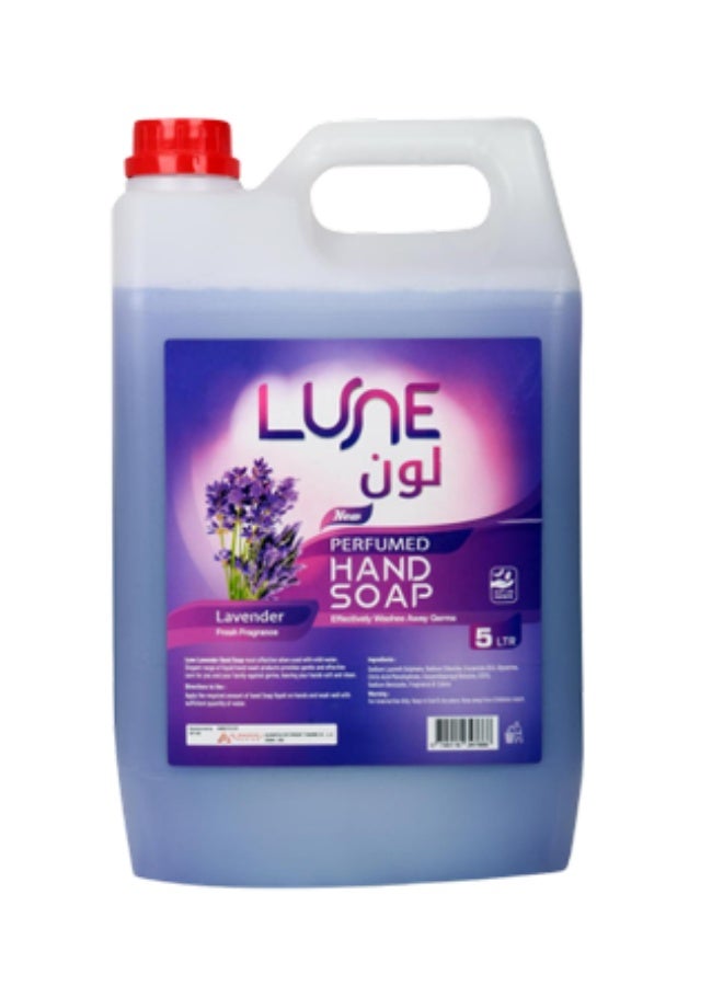 Lune. LUNE Lavender Perfumed Hand Soap 5L | Gentle Hand Wash with Fresh Fragrance - Image 1