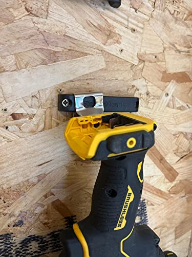 StealthMounts Bench Belt XL - Universal Tool Holder | Bench Belt Extra Large Set | Perfect Tool Hanger Storage Dock for Power Tools, Tape Measures and Belt Clips (Black) - Image 2