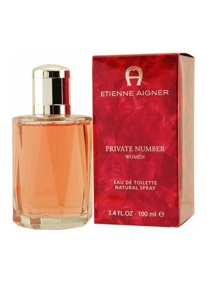 اغنر ماء تواليت عطر برايفت نمبر 100ملليلتر - Image 1