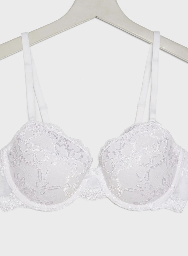 Dorina  Lianne Lace Detail T-Shirt Bra for Women | Best Price UAE