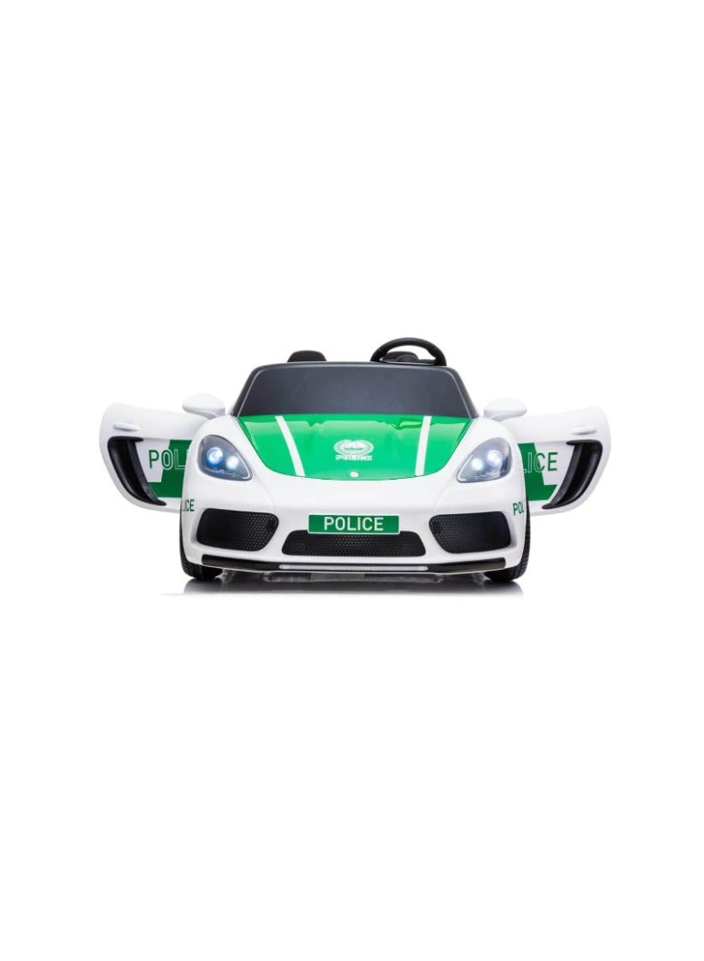 Megastar Powered Riding 24V Battery Operated Dubai Police  Car For Kids LB 3021EL - Green - Image 2