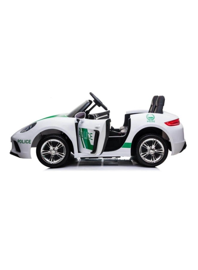 Megastar Powered Riding 24V Battery Operated Dubai Police  Car For Kids LB 3021EL - Green - Image 5
