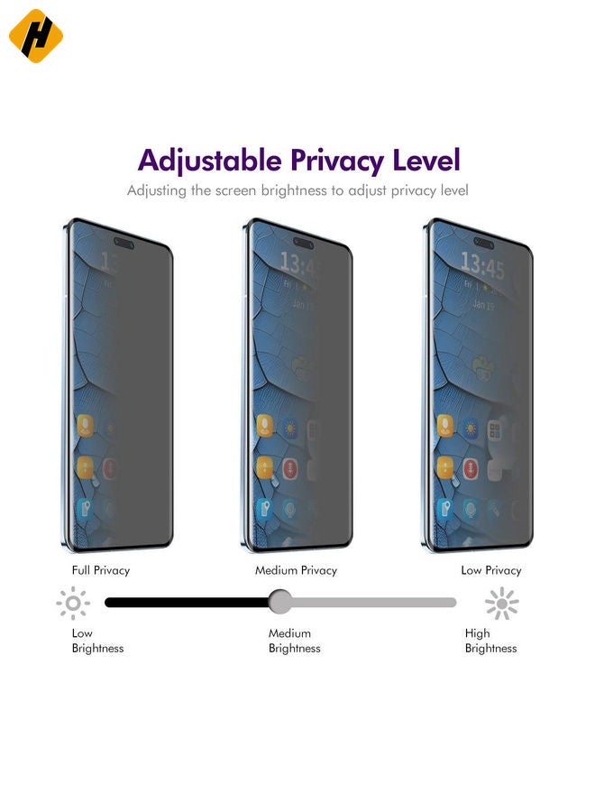 HuHa Screen Protector For Honor Magic7 Pro ENKAY Hat-Prince Easy Install Heat Bending Privacy Screen Tempered Glass Film - Image 5