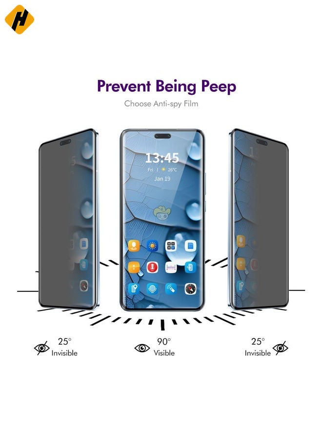 HuHa Screen Protector For Honor Magic7 Pro ENKAY Hat-Prince Easy Install Heat Bending Privacy Screen Tempered Glass Film - Image 4