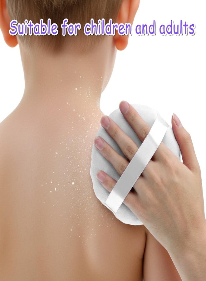 Jeffdad مجموعة جيفداد من 3 قطع من إسفنجات بودرة الجسم مقاس 5 بوصات، إسفنجات تثبيت بودرة مخملية فائقة النعومة، إسفنجات مكياج دائرية كبيرة قابلة للغسل للمكياج الرطب والجاف للوجه والجسم، ومزج كريم الأساس البودرة (أبيض) - Image 4