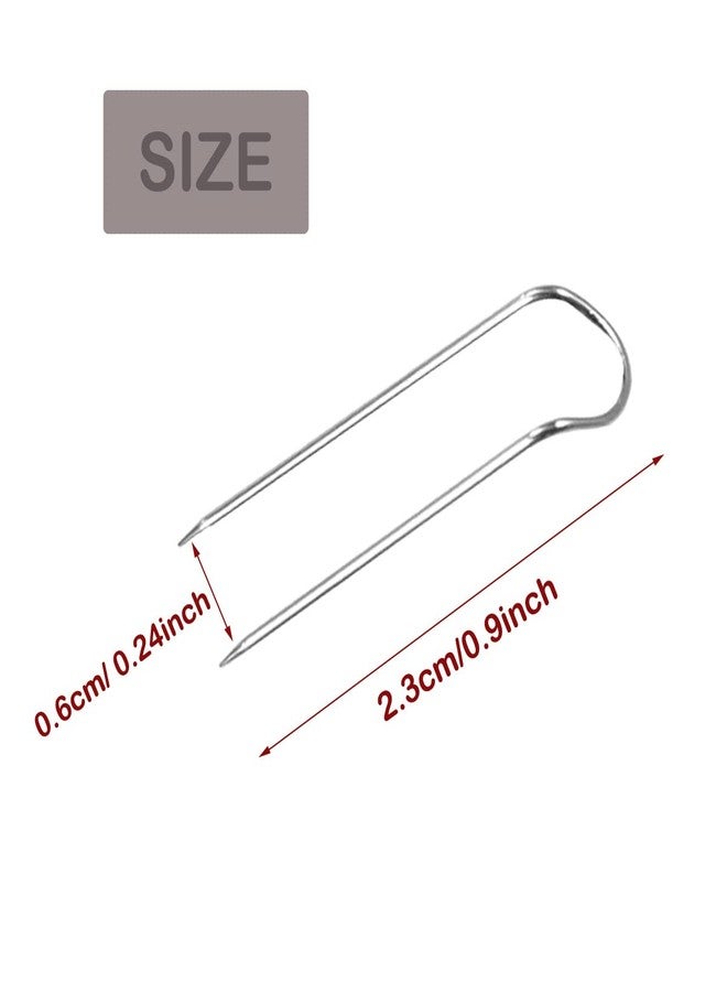JFFX 50 Pcs Sewing Pins, 0.9 Inch U Shaped Fork Pin for Quilting, Crafts, DIY Sewing Jewelry Making - Image 2