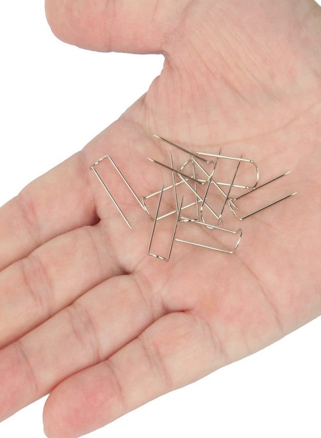 JFFX 50 Pcs Sewing Pins, 0.9 Inch U Shaped Fork Pin for Quilting, Crafts, DIY Sewing Jewelry Making - Image 3