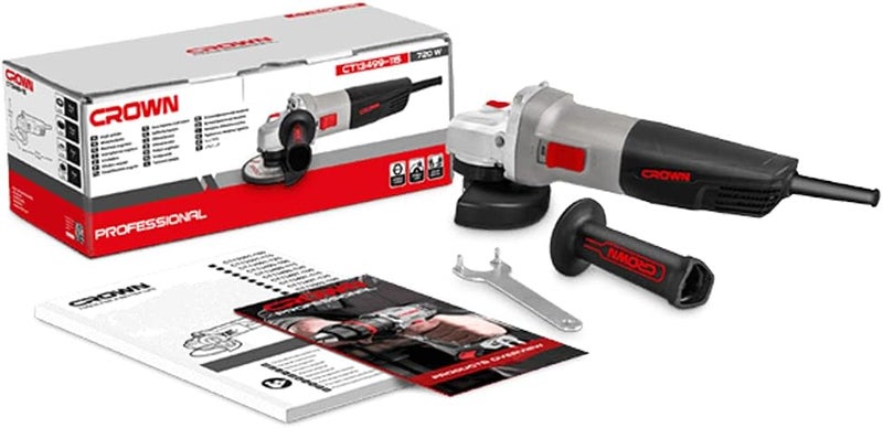 Crown Angle Grinder 115Mm, 720W - Image 2