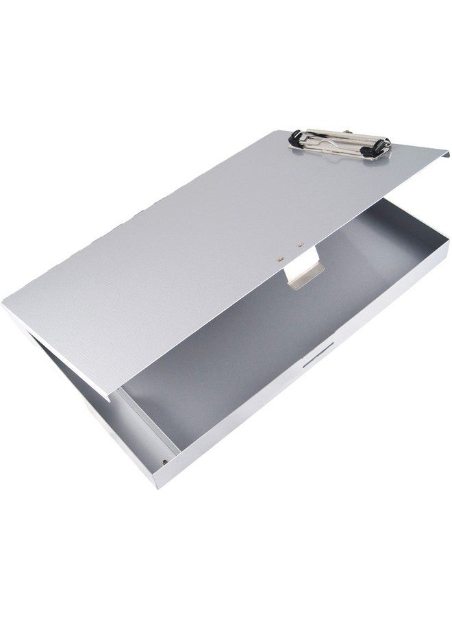 Saunders Recycled Aluminum Tuff-Writer Storage Clipboard, Letter Size, Silver, 1 Clipboard (45300) - Image 1