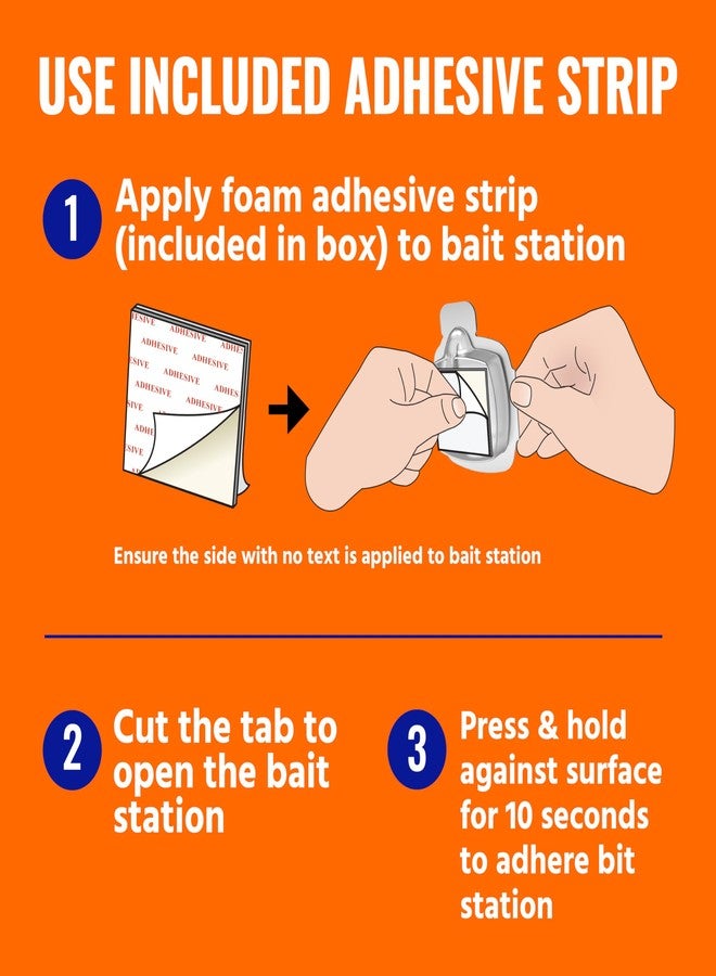 TERRO Indoor Liquid Ant Baits with Adhesive Strips for Discreet Baiting - TERRO Ant Trap and Bait Station - 8 Pack - T334SR - Image 2