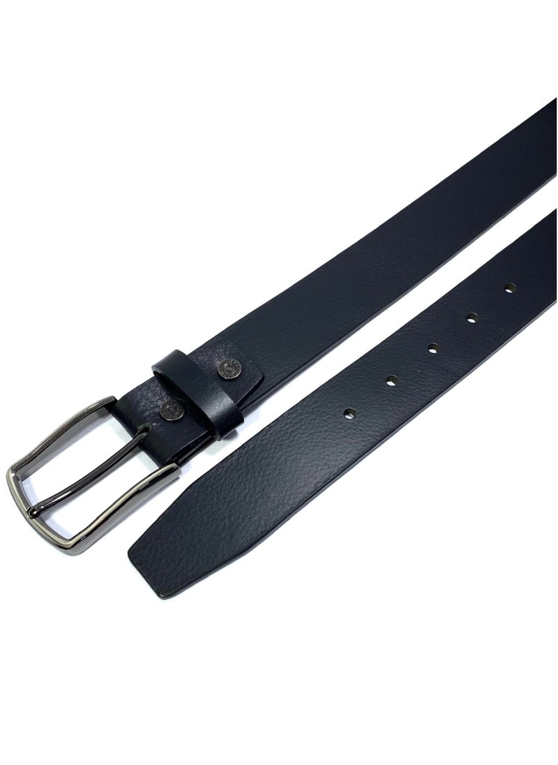 Classic Milano - CLASSIC MILANO® Genuine Leather Belt Men in an elegant GIFT BOX; Classic Jean Belt; Belts for men Mens belt Leather; Pin Buckle 35MM - Image 1