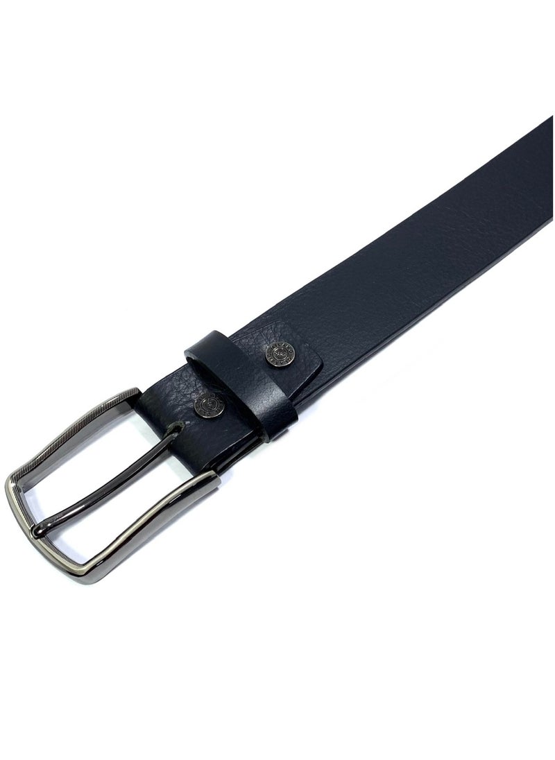 Classic Milano - CLASSIC MILANO® Genuine Leather Belt Men in an elegant GIFT BOX; Classic Jean Belt; Belts for men Mens belt Leather; Pin Buckle 35MM - Image 1