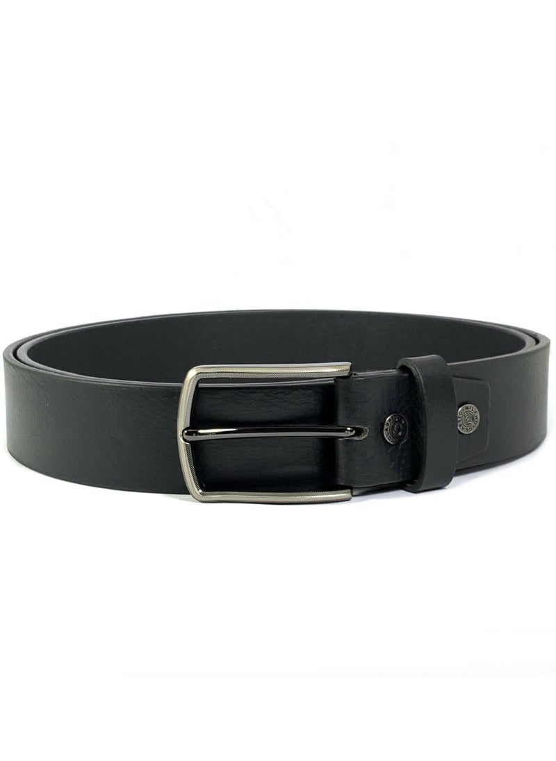 Classic Milano - CLASSIC MILANO® Genuine Leather Belt Men in an elegant GIFT BOX; Classic Jean Belt; Belts for men Mens belt Leather; Pin Buckle 35MM - Image 1