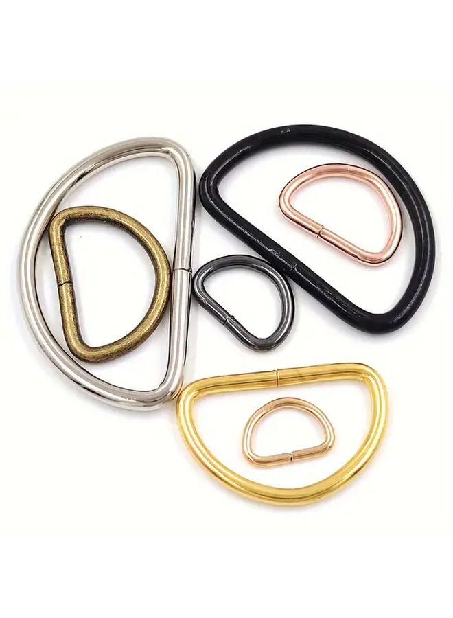 20pcs 32mm Black Metal D Ring Buckles For Backpacks Straps Bags Pet Collars DIY - Image 4