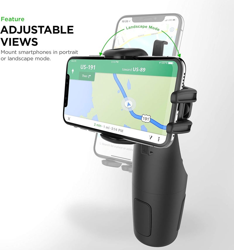 iOttie Easy One Touch 5 Cup Holder Car Mount Phone Holder For Iphone, Samsung, Moto, Huawei, Nokia, Lg, Smartphones - Image 5